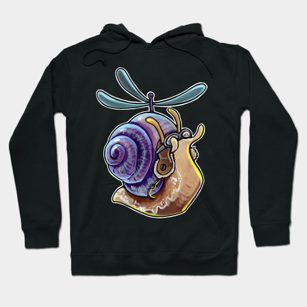 Flying snail Hoodie by BiancaRomanStumpff